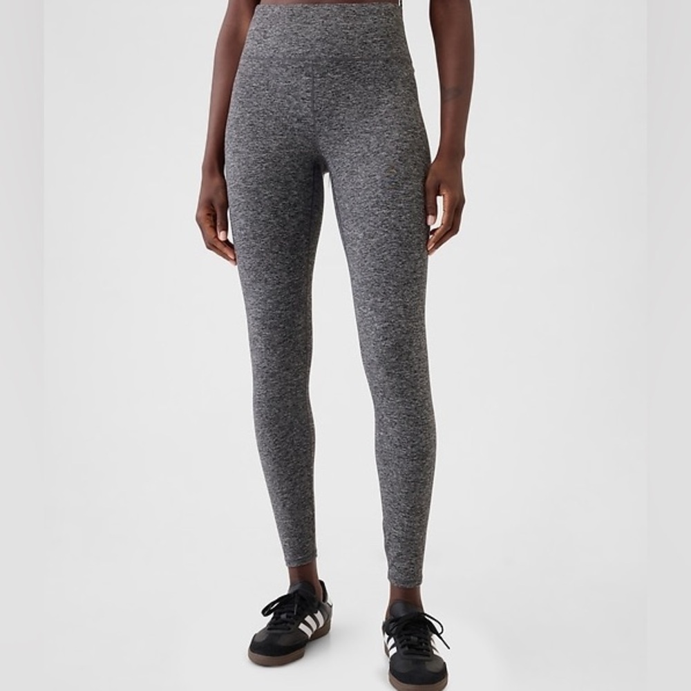GAP Fit Studio Sky High Full Length Leggings Leggings Charcoal Gray Sz Small